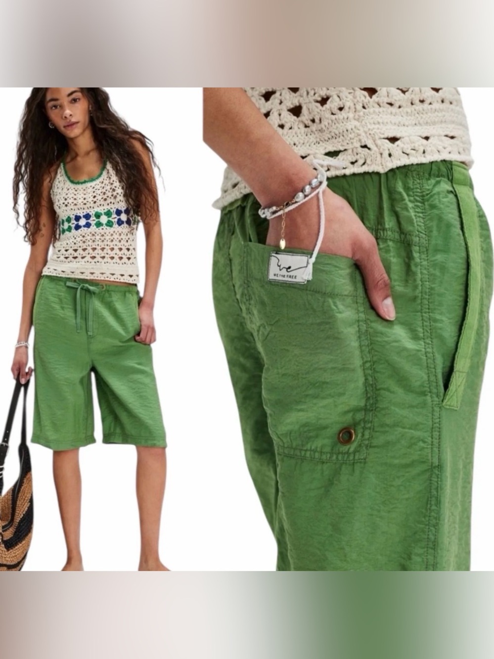 NWOT Free People We The Free Palma Board Shorts Size Large